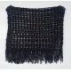Black Fishnet Fringe Crop Top