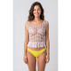 Zebra Crop Top Mesh T-Shirt