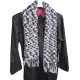 Black Fluffy Ombre Scarf