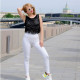 Black Fishnet Fringe Crop Top