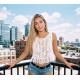 Beach Coverup White Mesh Top