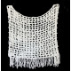 Beach Coverup White Mesh Top